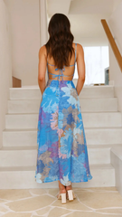 TradeTrends™ | Strap Floral Print Dress - Calestra