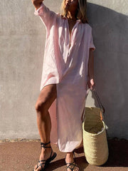 Concept Simple Maxi Shirt Dress - Calestra
