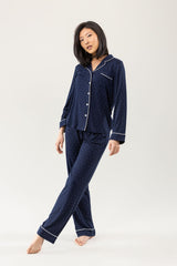 Lot™ Vrouwen Stretch Lange Mouwen Pyjama Set - Calestra