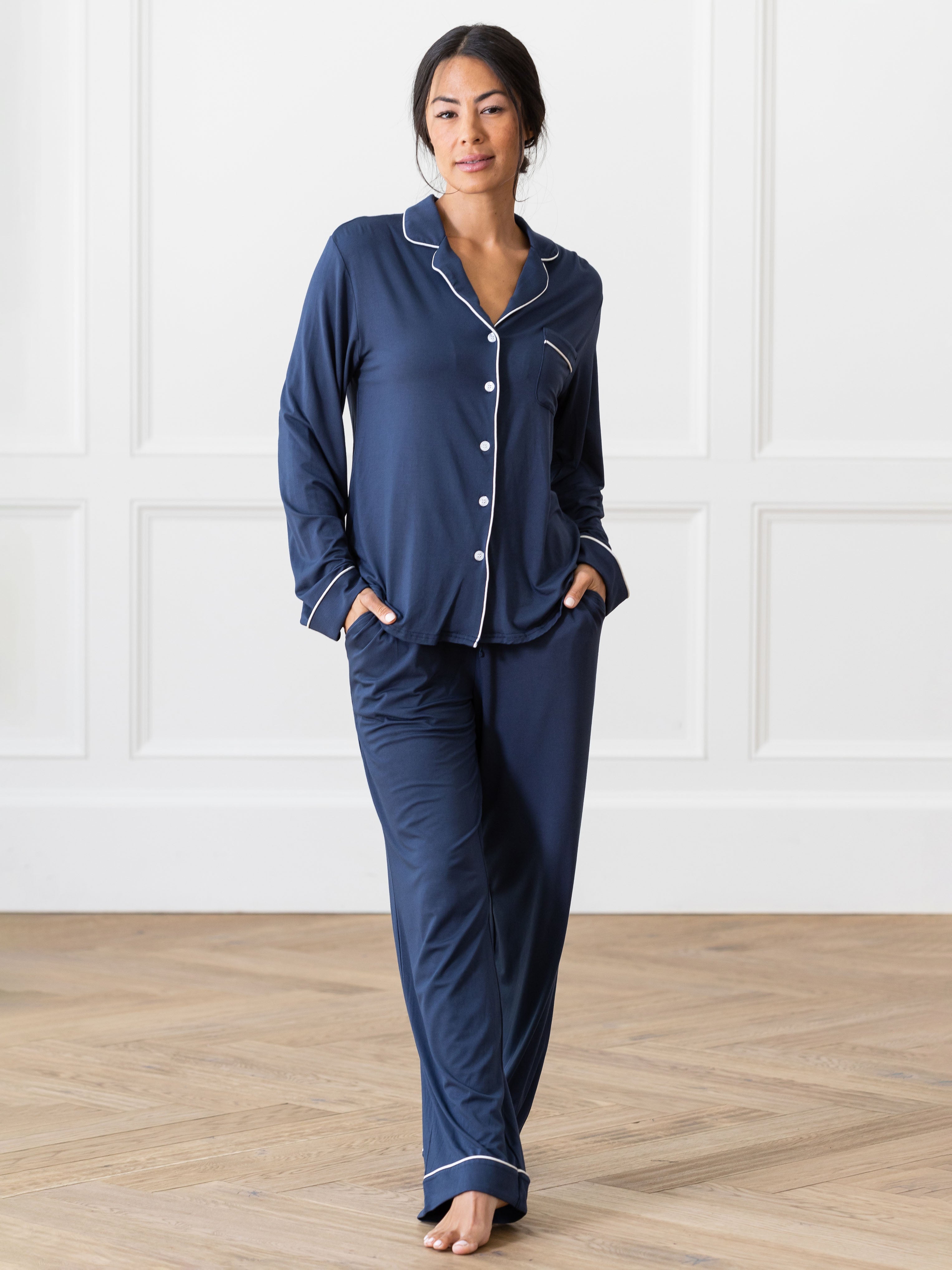 Lot™ Vrouwen Stretch Lange Mouwen Pyjama Set - Calestra