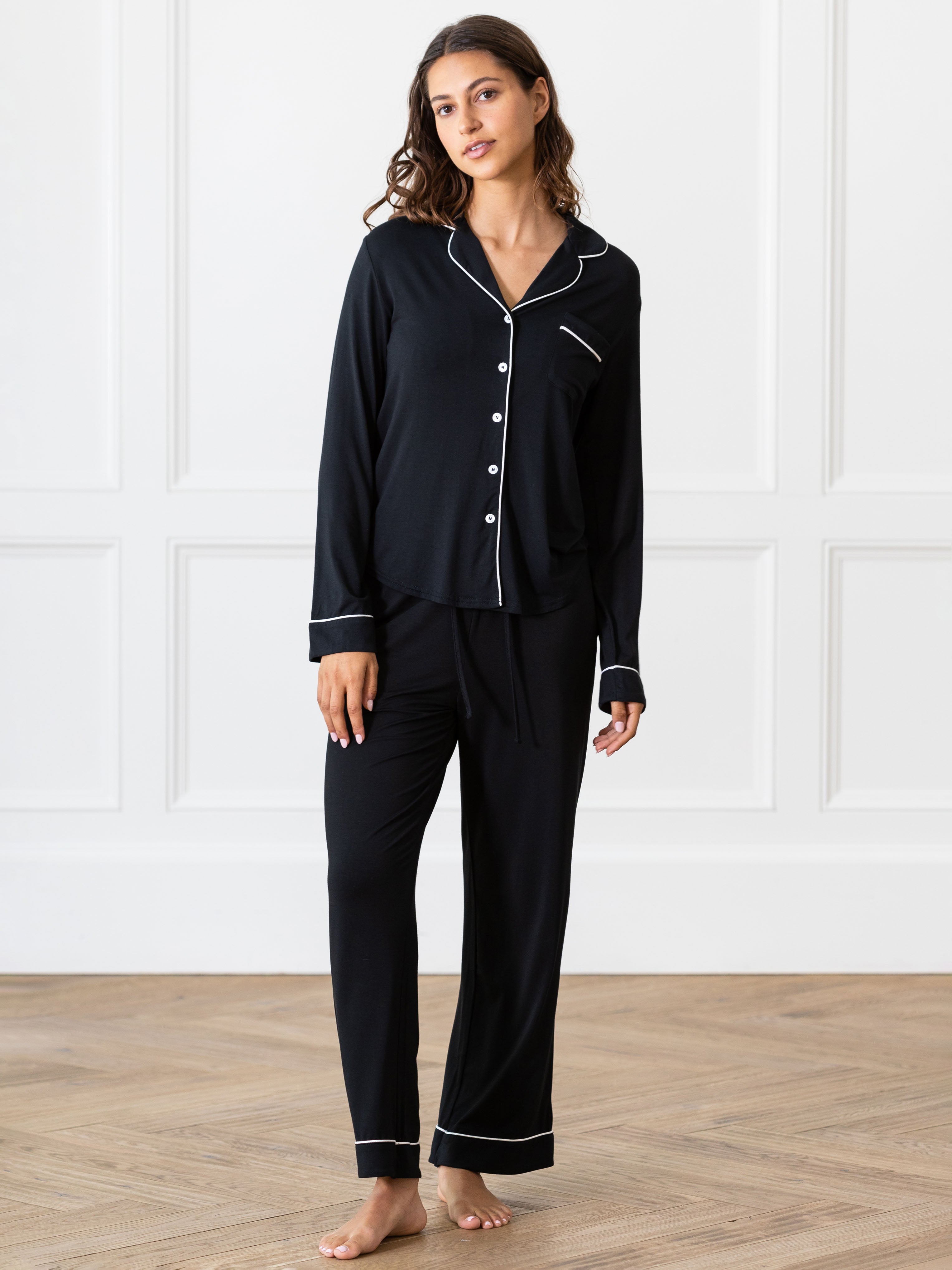 Lot™ Vrouwen Stretch Lange Mouwen Pyjama Set - Calestra