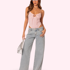 Luna Bow Back Denim - Calestra