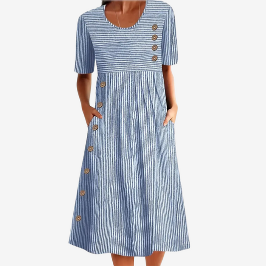 ✦ Seaside Charm Button Dress