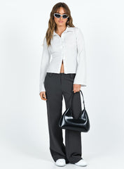 ✦ Elise Flared Pinstripe Blouse - Calestra