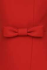 Double Bow Mini Dress – High‑Waist