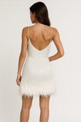 Feather Mini Dress