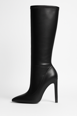Stiletto Noir Knee-High Boots