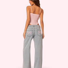 Luna Bow Back Denim - Calestra
