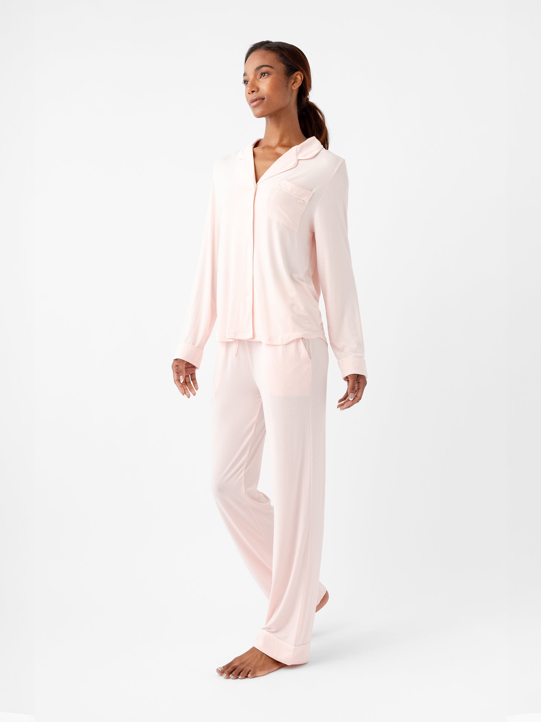 Lot™ Vrouwen Stretch Lange Mouwen Pyjama Set - Calestra