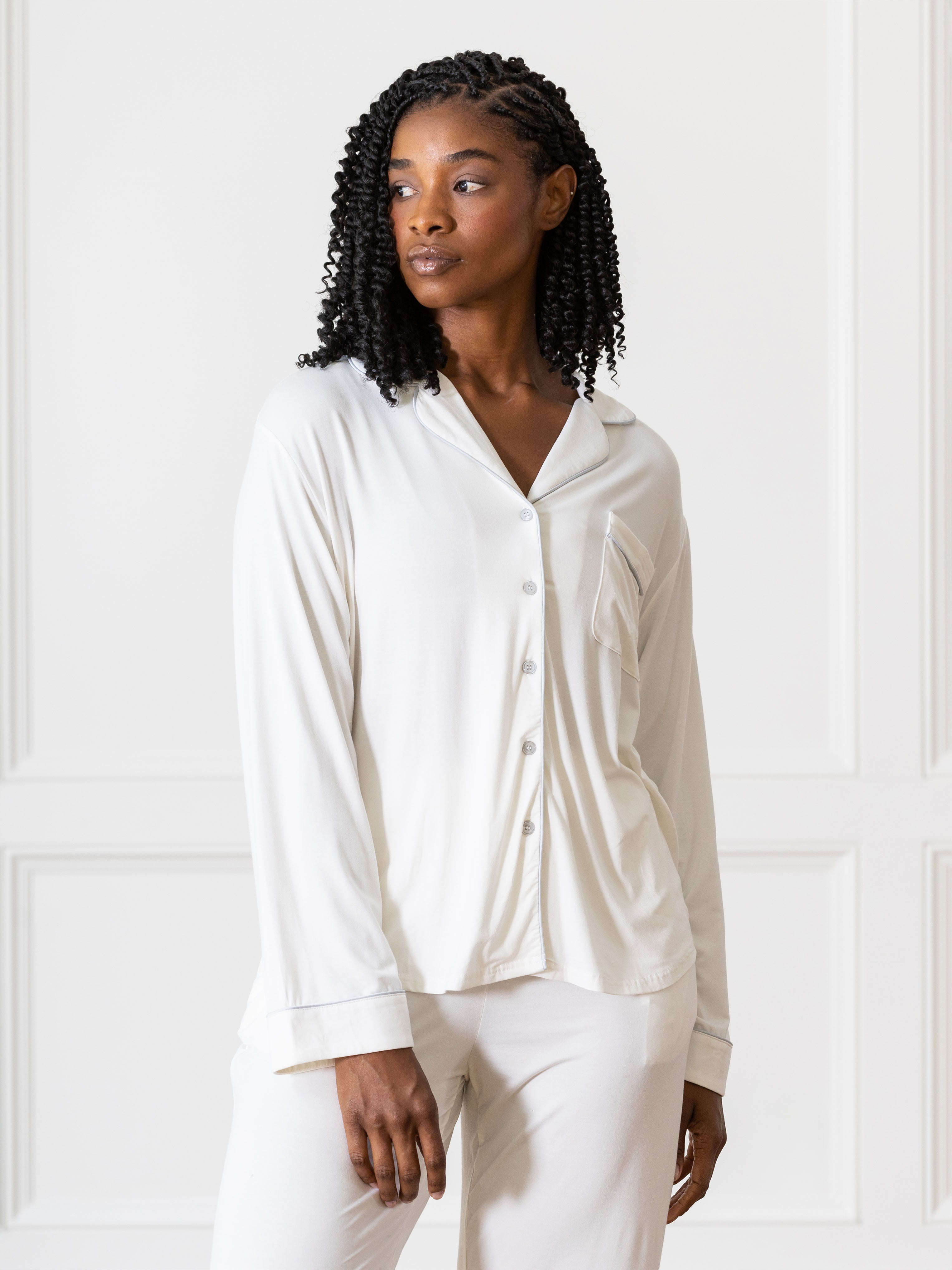 Lot™ Vrouwen Stretch Lange Mouwen Pyjama Set - Calestra