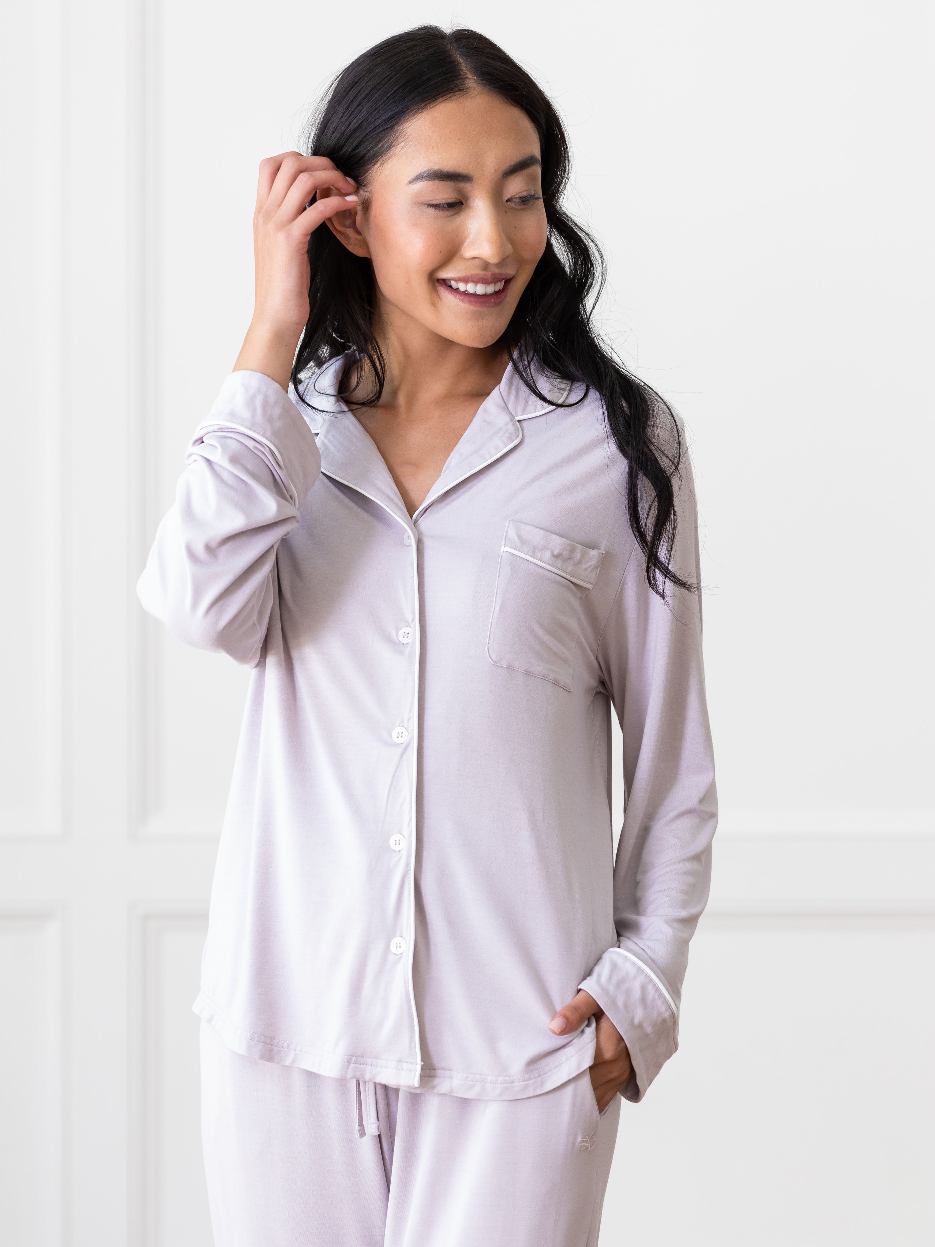 Lot™ Vrouwen Stretch Lange Mouwen Pyjama Set - Calestra