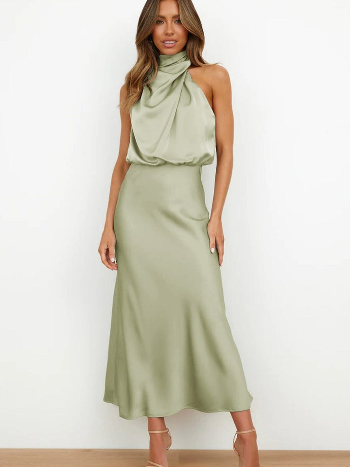 Grace Elegant Silk Dress - Calestra