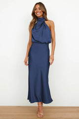 TradeTrends™ | Long satin dress - Calestra