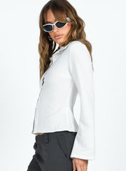 ✦ Elise Flared Pinstripe Blouse - Calestra