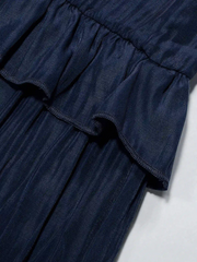 Elegant Ruffled Long Dress