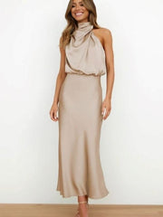 Grace Elegant Silk Dress - Calestra