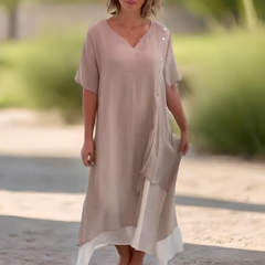 Rosalie | Classic Solid Colour Maxi Dress