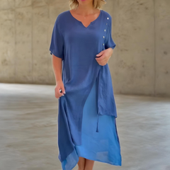 Rosalie | Classic Solid Colour Maxi Dress