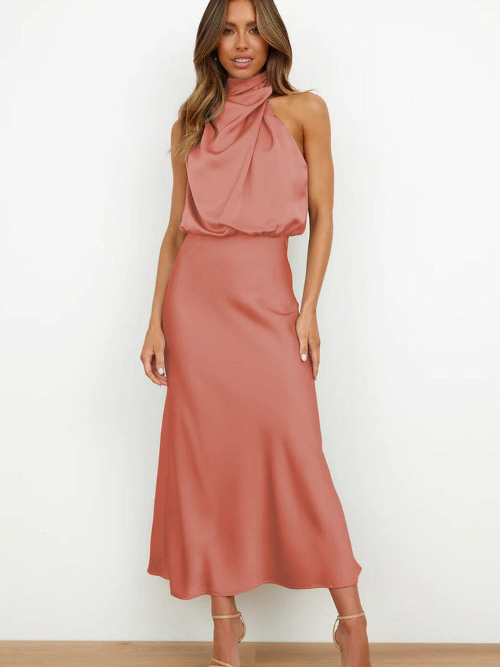 Grace Elegant Silk Dress - Calestra