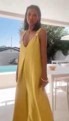 ✦ Calestra™ | Solstice Linen Maxi Dress