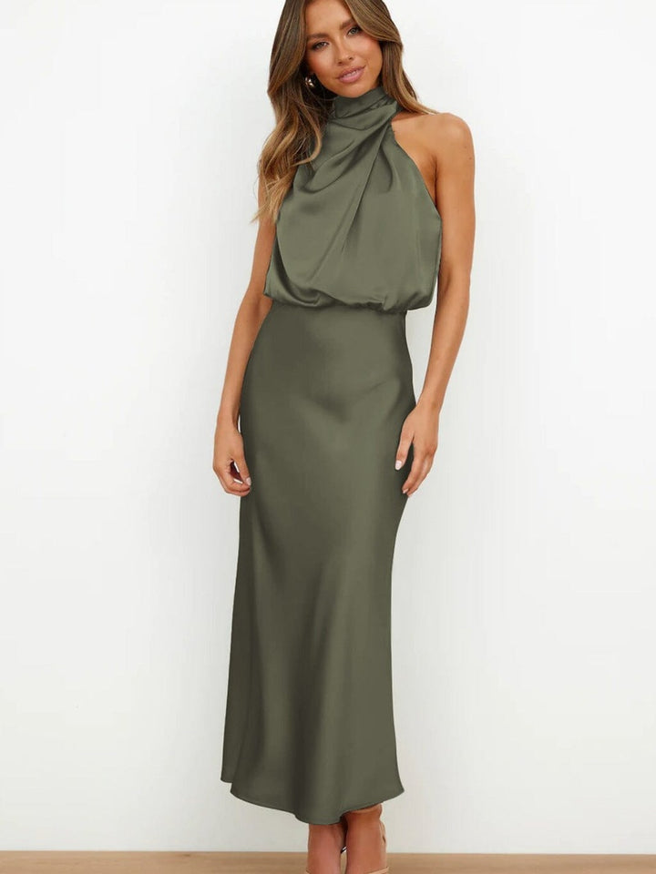 Grace Elegant Silk Dress - Calestra