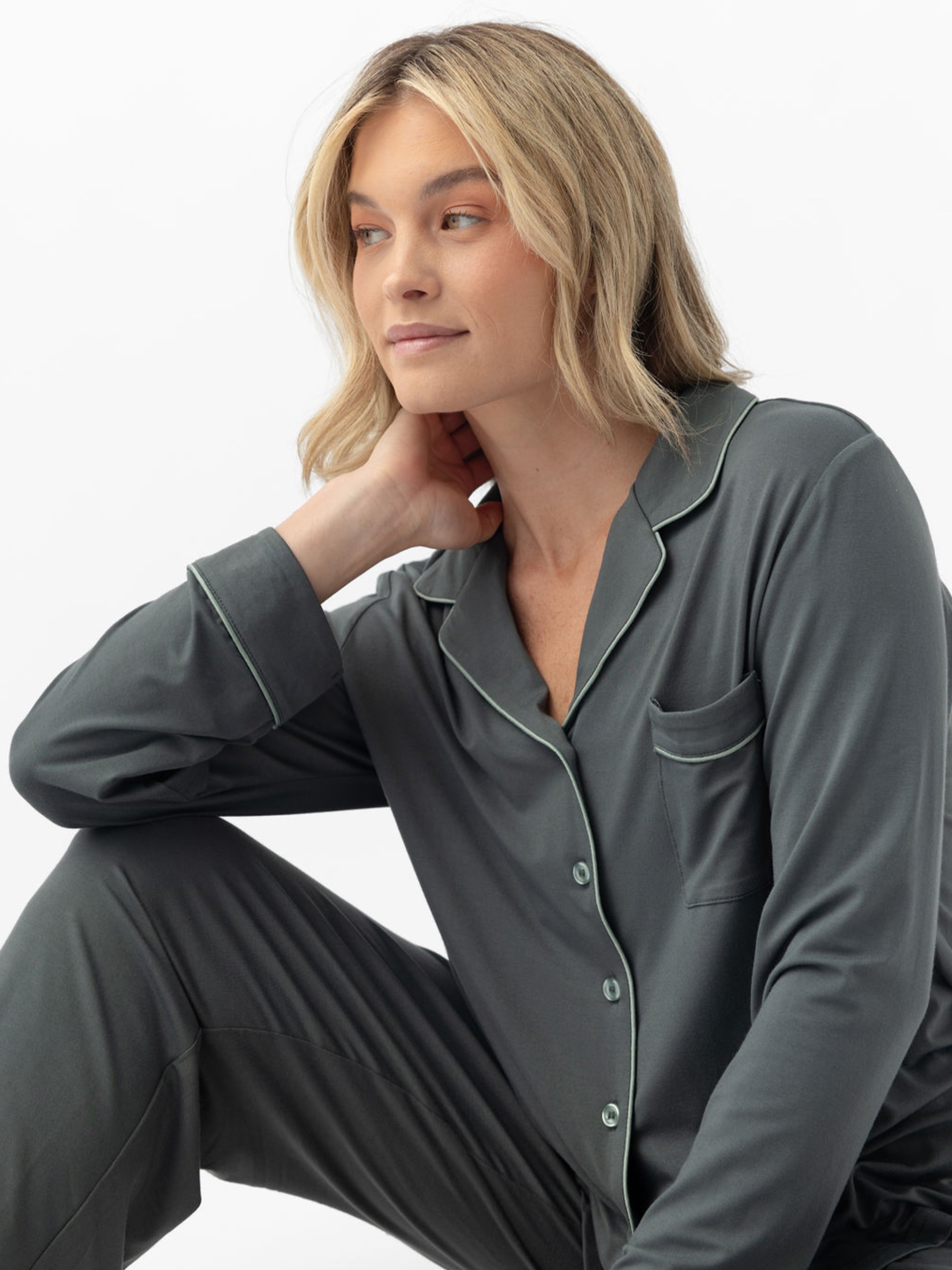 Lot™ Vrouwen Stretch Lange Mouwen Pyjama Set - Calestra