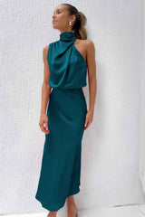 TradeTrends™ | Long satin dress - Calestra