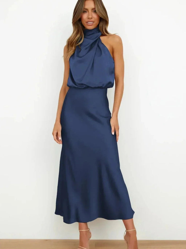 Grace Elegant Silk Dress - Calestra