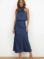 Grace Elegant Silk Dress - Calestra