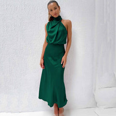 Grace Elegant Silk Dress - Calestra