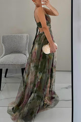 Giselle - Enchanting Floral Print Maxi Dress - Calestra