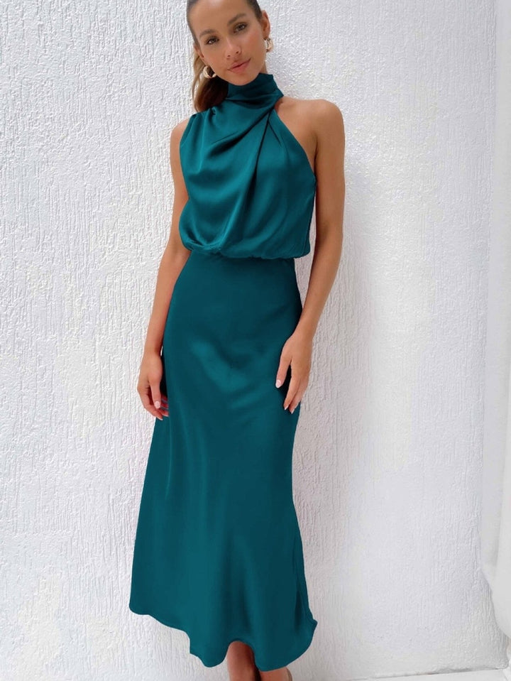 Grace Elegant Silk Dress - Calestra
