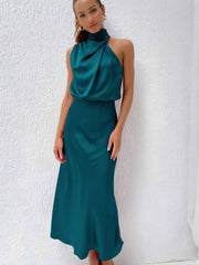 Grace Elegant Silk Dress - Calestra