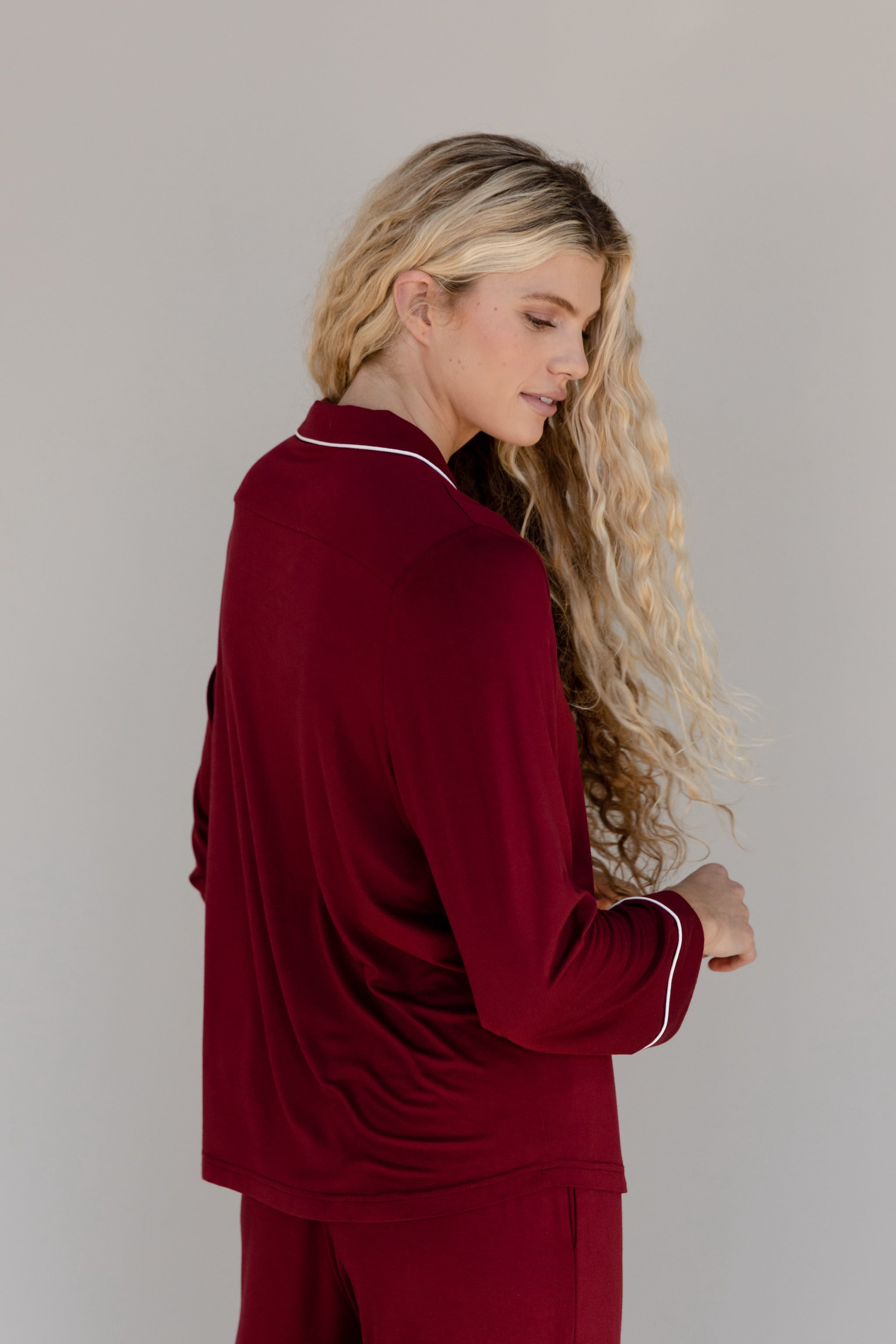 Lot™ Vrouwen Stretch Lange Mouwen Pyjama Set - Calestra