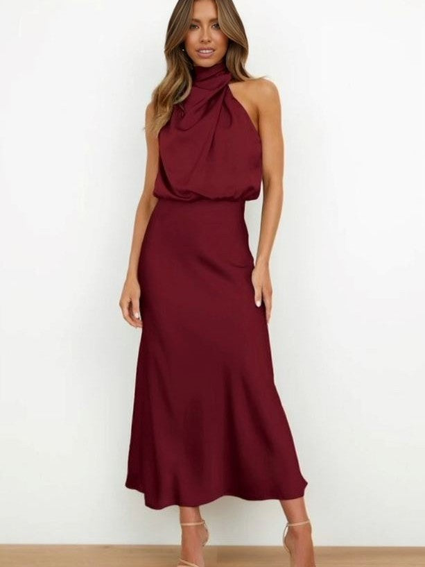 Grace Elegant Silk Dress - Calestra