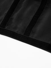 Semi-Sheer Tied Mesh Cami Crop Top - Calestra