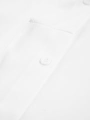 Semi-Sheer Button Down Tied Long Shirt - Calestra