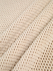 Knit Hollow Solid Tank Top - Calestra