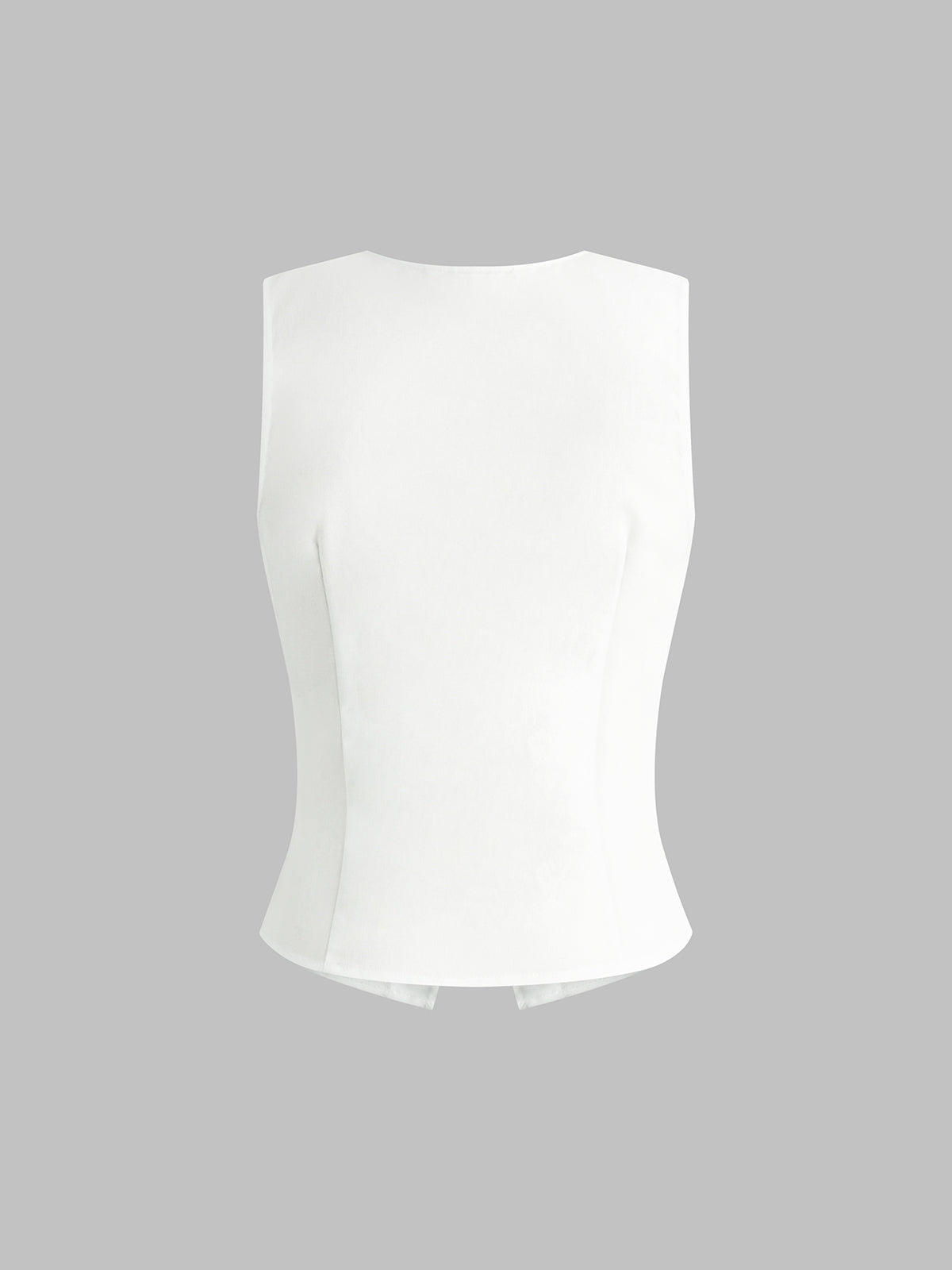 Linen Blends Button Up Tank Top - Calestra