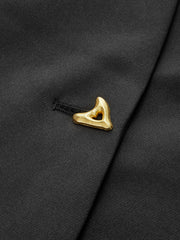 Trendy V-Neck Button Down Blouse - Calestra