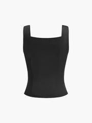 Casual Button-Front Strappy Top - Calestra