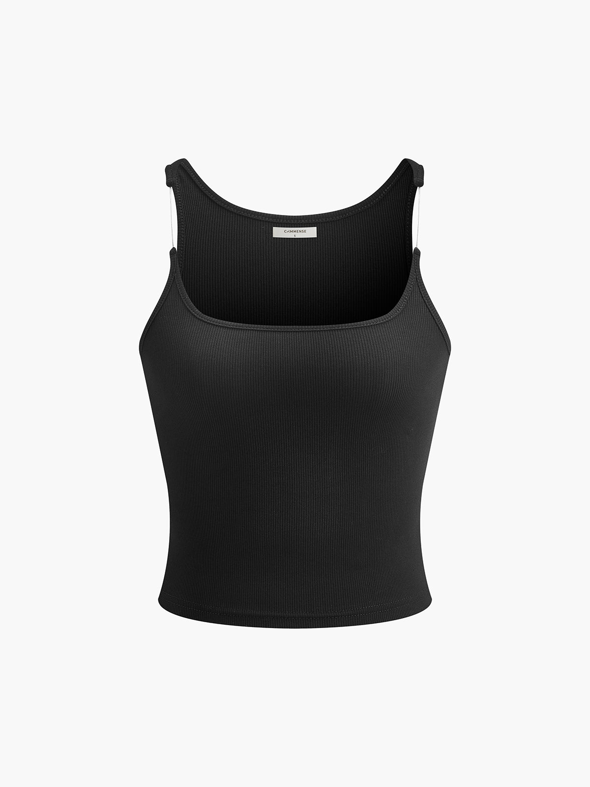 Transparent Strap Crop Tank Top - Calestra