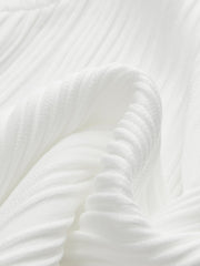 Solid Wavy Textured Tank Top - Calestra