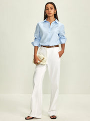 Lapel Pinstripe Versatile Shirt - Calestra