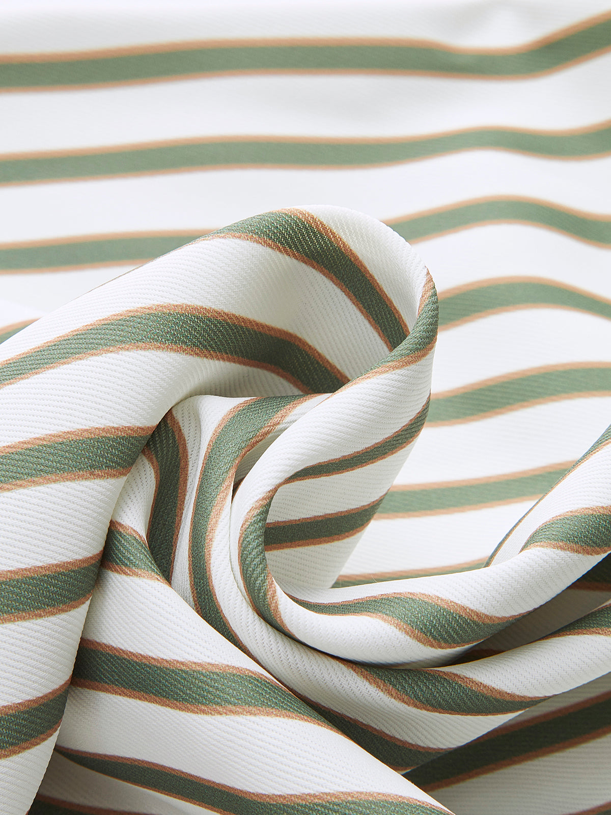 Striped Metal Round-Neck Shirt With Belt - Calestra