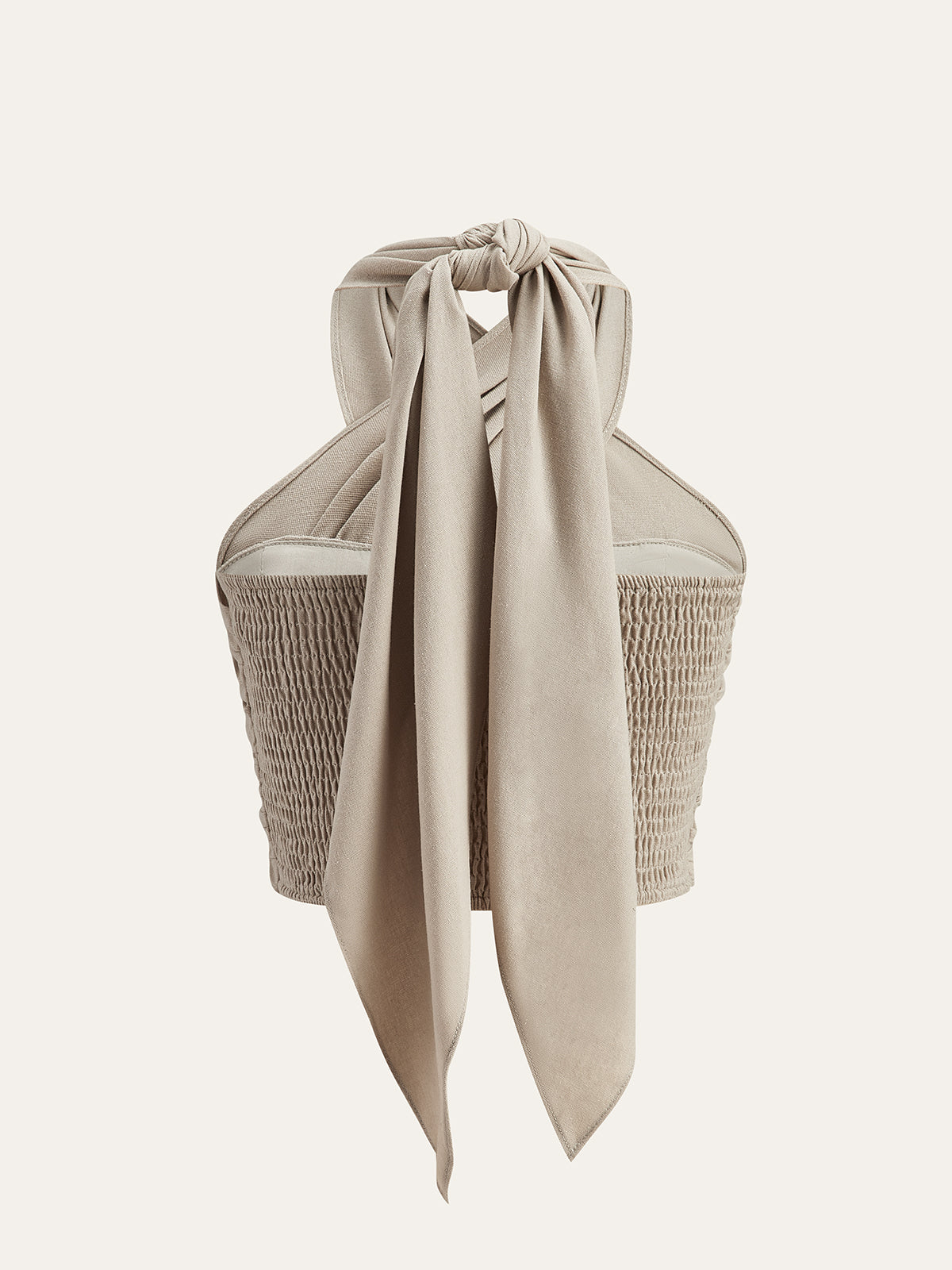 Cotton & Line Crisscross Halter Tank Top - Calestra