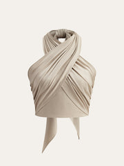 Cotton & Line Crisscross Halter Tank Top - Calestra