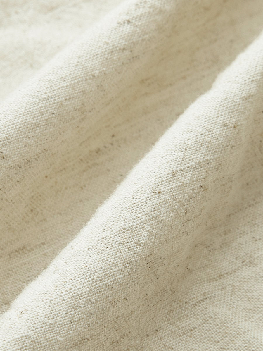 Cotton & Linen Kimono Sleeve Button Top - Calestra