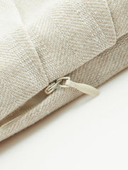 Linen Blend Cropped Blouse with Cross Wrap Detail - Calestra