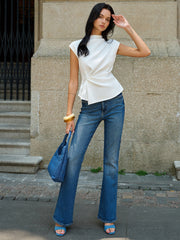 Sleeveless Ruched Top - Calestra